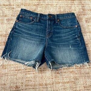 Madewell high rise denim shorts
